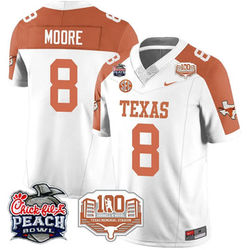Personalized TL 2026 Chick-fil-A Peach Bowl Jersey - Trey Moore - 8 / Inverted Stitched