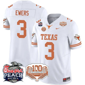 Personalized TL 2026 Chick-fil-A Peach Bowl Jersey - Quinn Merritt - 36 / White Stitched