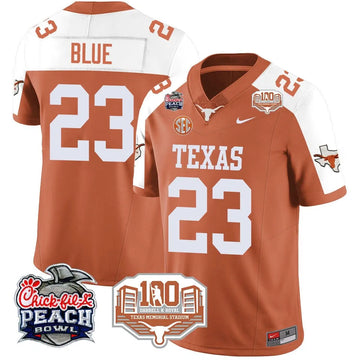 Personalized TL 2026 Chick-fil-A Peach Bowl Jersey - Jaydon Blue - 23 / Orange Alternate Stitched