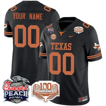 Personalized Custom TL 2026 Chick-fil-A Peach Bowl Jersey - Black Stitched