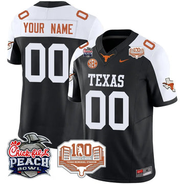 Personalized Custom TL 2026 Chick-fil-A Peach Bowl Jersey - Black Alternate Stitched