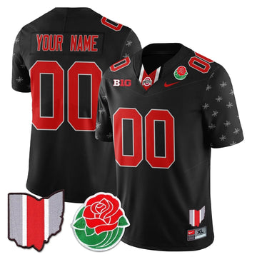 Personalized Custom OSB 2026 Rose Bowl Jersey - Black Limited Stitched