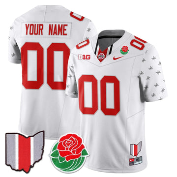 Personalized Custom OSB 2026 Rose Bowl Jersey - White Limited Stitched