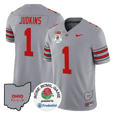 Personalized OSB 'Heritage Stripe' Rose Bowl Vapor Limited Jersey - Gray / Quinshon Judkins Stitched