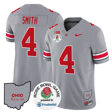 Personalized OSB Rose Bowl Vapor Limited Jersey V2 - Gray / Jeremiah Smith Stitched