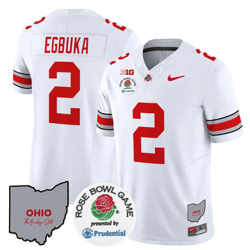 Personalized OSB Rose Bowl Vapor Limited Jersey V2 - White / Emeka Egbuka Stitched