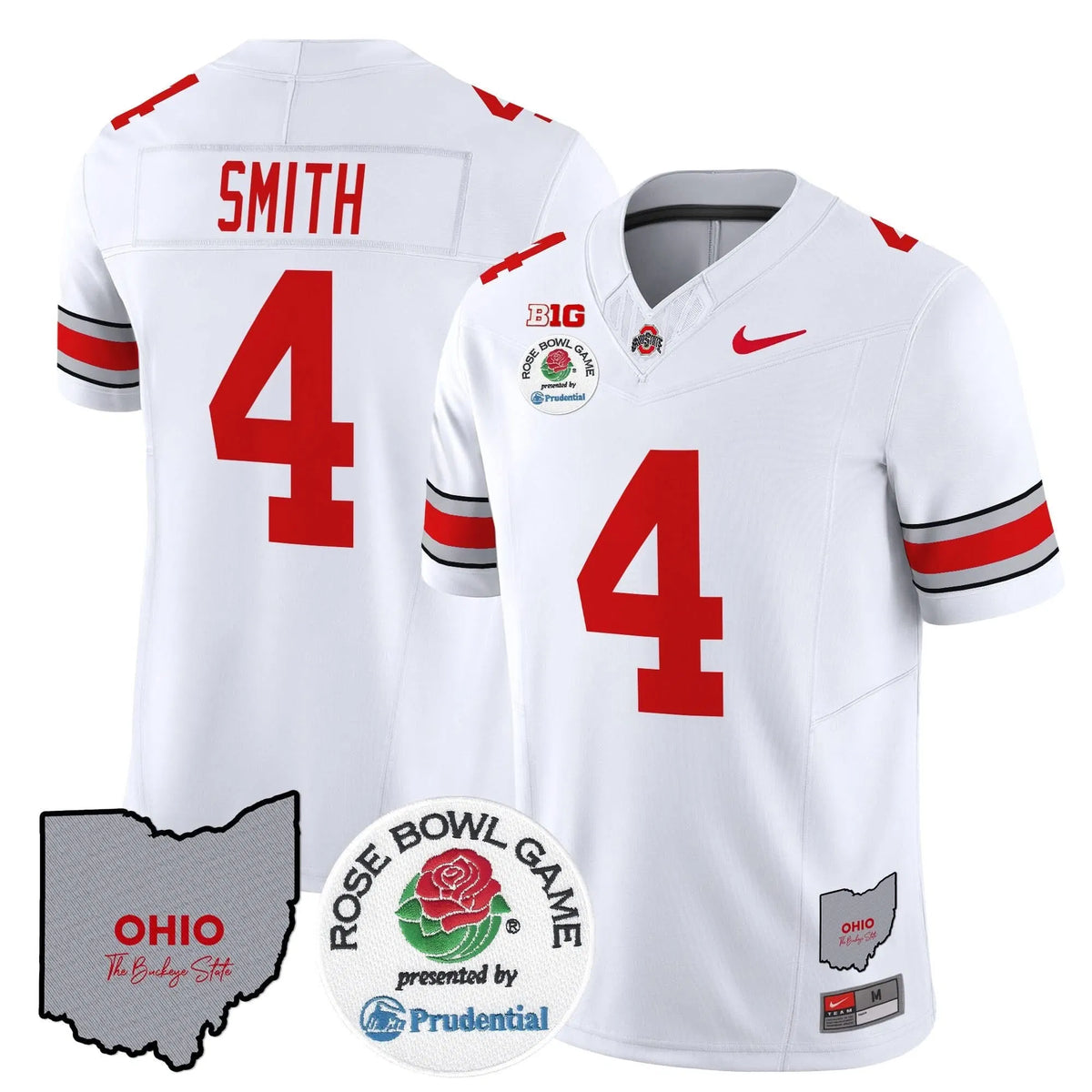 Personalized OSB Rose Bowl Vapor Limited Jersey V2 - White / Jeremiah Smith Stitched