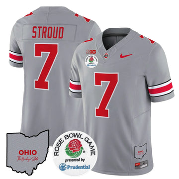 Personalized OSB Rose Bowl Vapor Limited Jersey V2 - Gray / C J Stroud Stitched