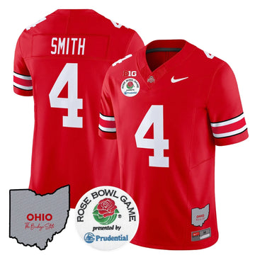 Personalized OSB Rose Bowl Vapor Limited Jersey V2 - Red / Jeremiah Smith Stitched