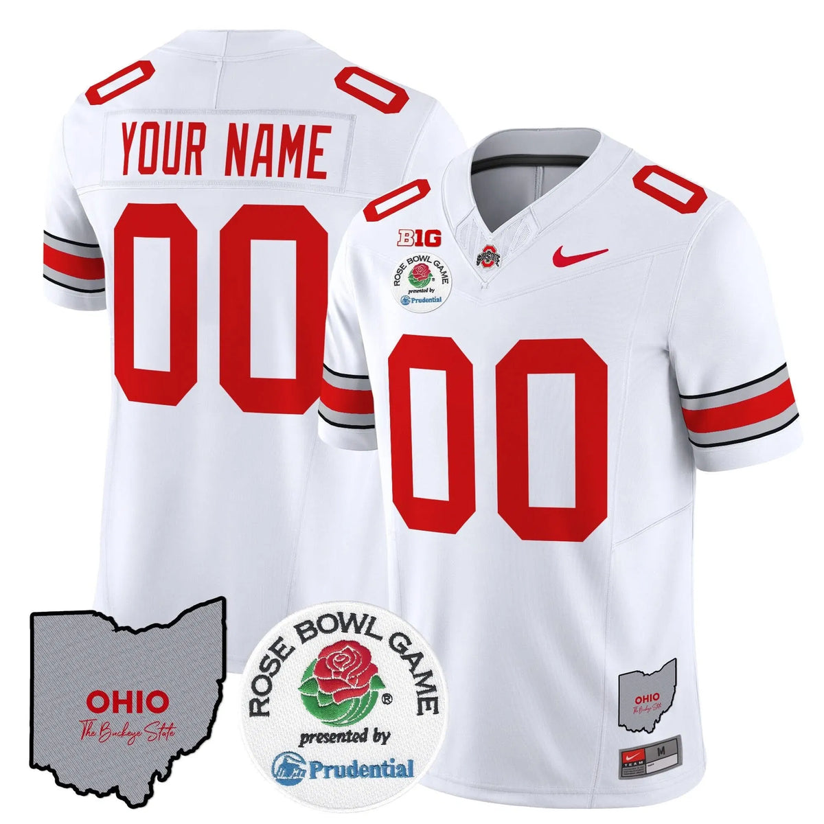 Personalized OSB Rose Bowl Vapor Limited Custom Jersey V2 - White Stitched