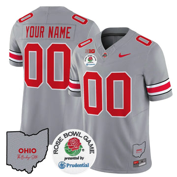 Personalized OSB Rose Bowl Vapor Limited Custom Jersey V2 - Gray Stitched
