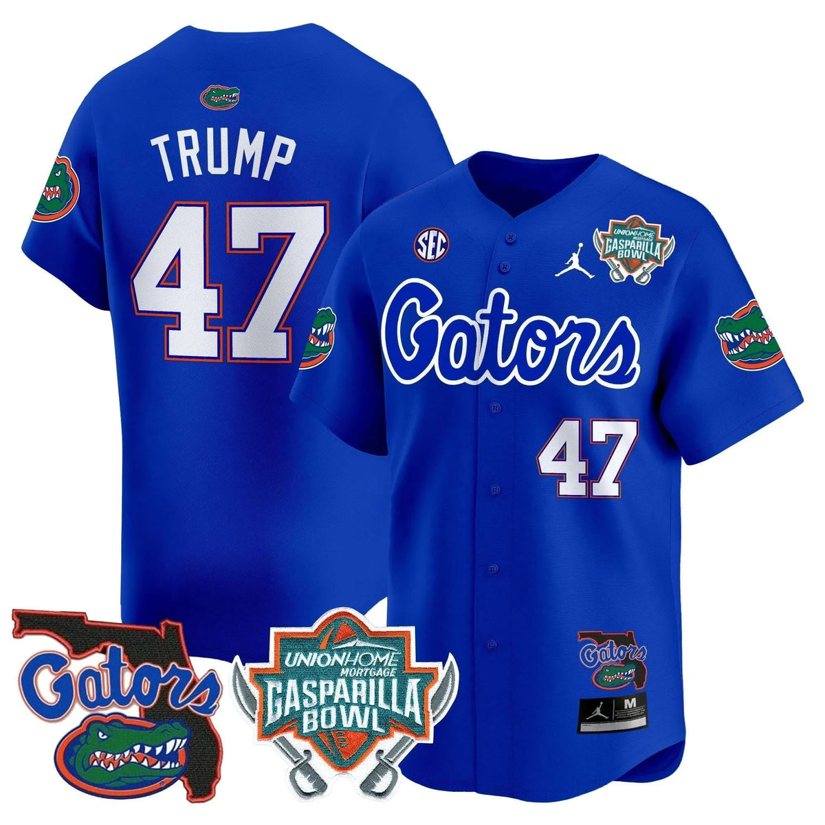 Personalized FG 2026 Gasparilla Bowl Patch Vapor Premier Limited Jersey - Royal / Trump Stitched