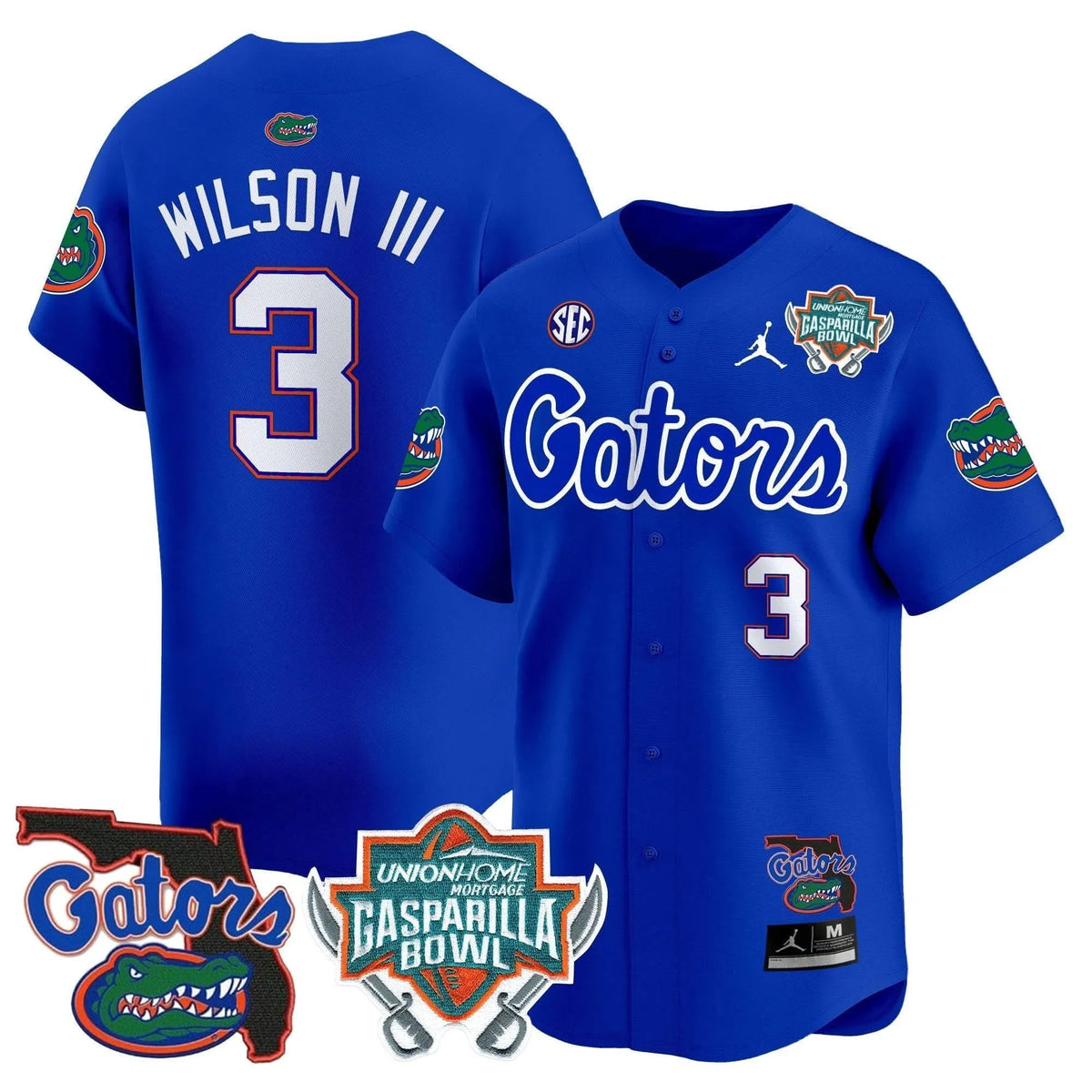 Personalized FG 2026 Gasparilla Bowl Patch Vapor Premier Limited Jersey - Royal / Eugene Wilson III Stitched