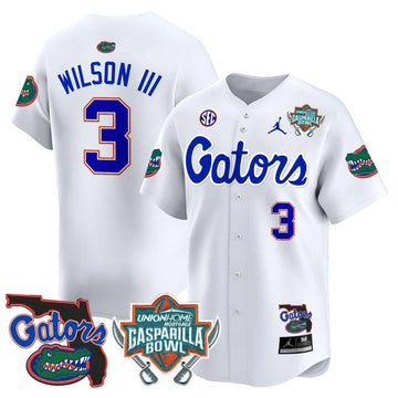 Personalized FG 2026 Gasparilla Bowl Patch Vapor Premier Limited Jersey - White / Eugene Wilson III Stitched