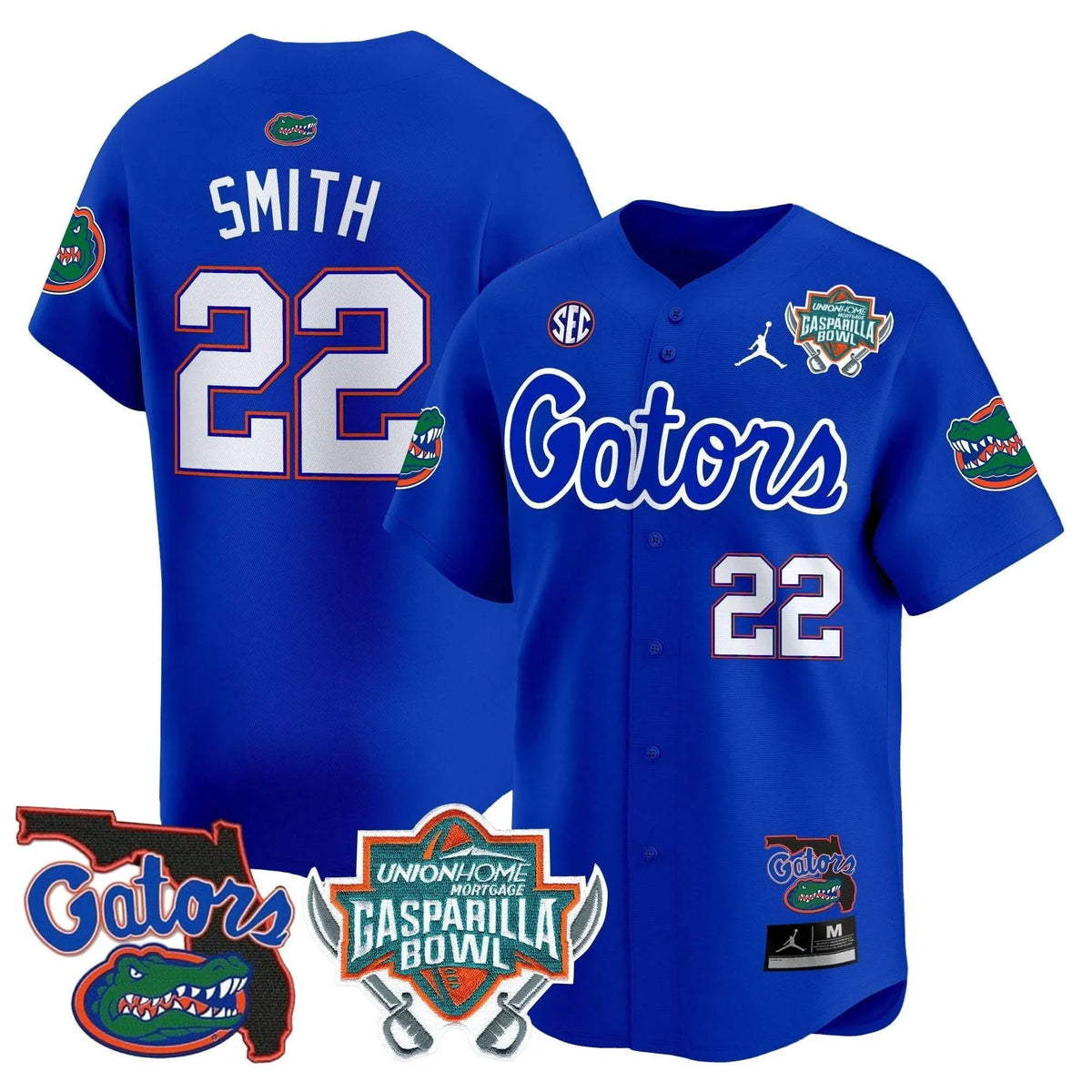Personalized FG 2026 Gasparilla Bowl Patch Vapor Premier Limited Jersey - Royal / Emmitt Smith Stitched