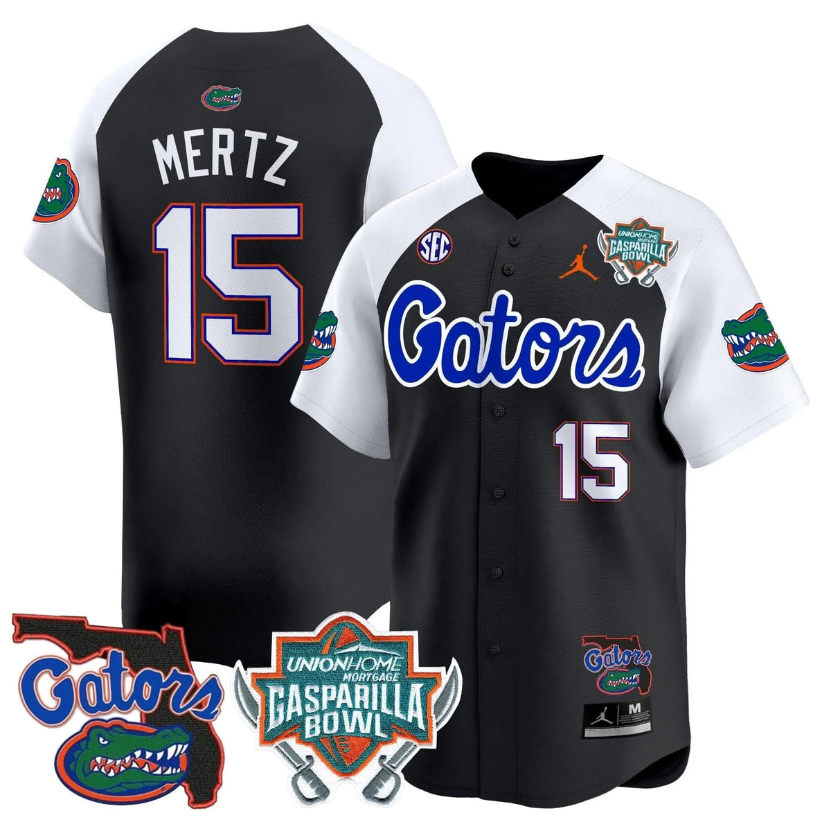 Personalized FG 2026 Gasparilla Bowl Patch Vapor Premier Limited Jersey - Black Alternate / Graham Mertz Stitched