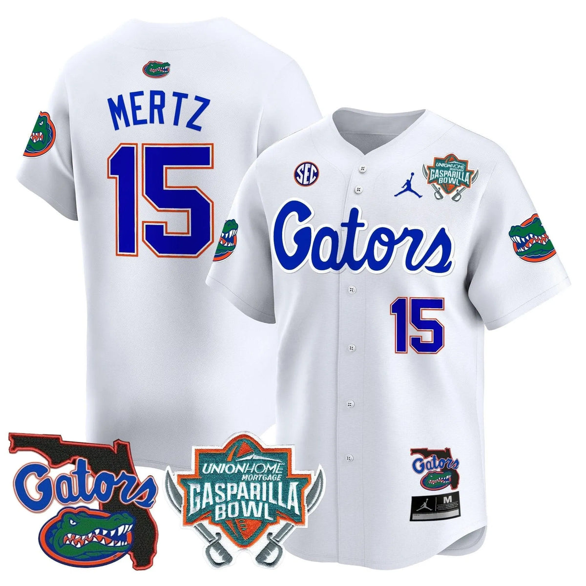 Personalized FG 2026 Gasparilla Bowl Patch Vapor Premier Limited Jersey - White / Graham Mertz Stitched