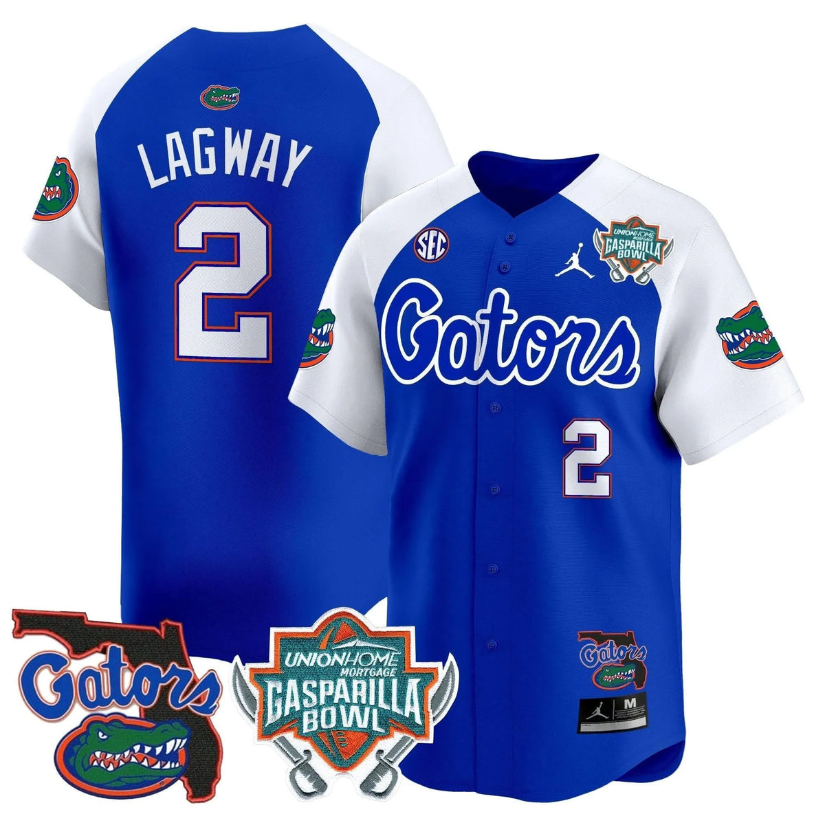 Personalized FG 2026 Gasparilla Bowl Patch Vapor Premier Limited Jersey - Royal Alternate / DJ Lagway Stitched