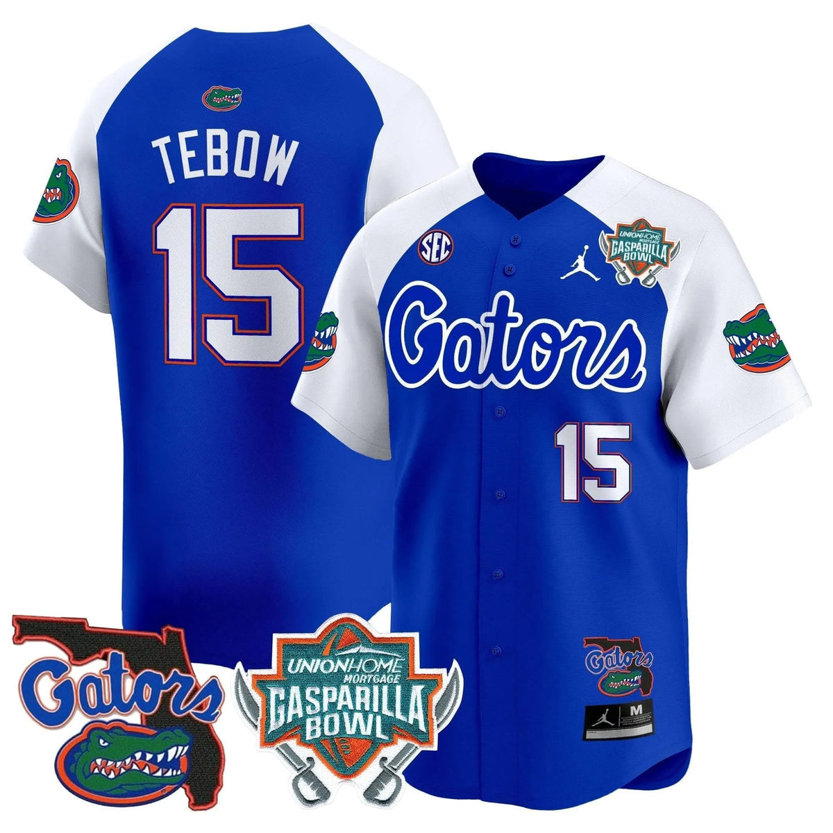 Personalized FG 2026 Gasparilla Bowl Patch Vapor Premier Limited Jersey - Royal Alternate / Tim Tebow Stitched