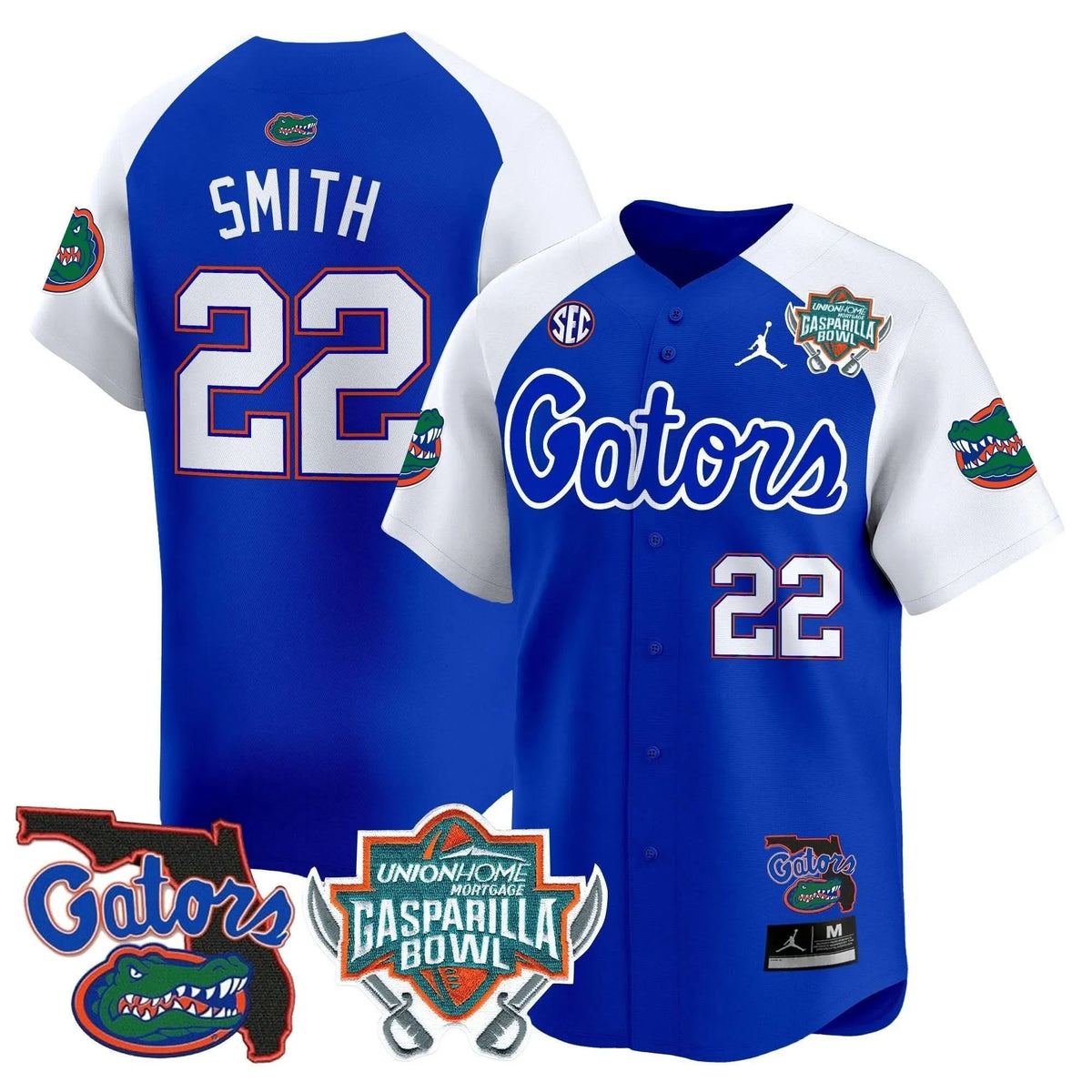Personalized FG 2026 Gasparilla Bowl Patch Vapor Premier Limited Jersey - Royal Alternate / Emmitt Smith Stitched