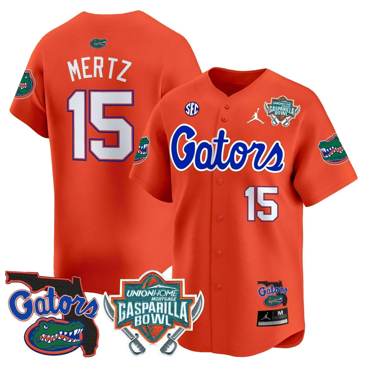 Personalized FG 2026 Gasparilla Bowl Patch Vapor Premier Limited Jersey - Orange / Graham Mertz Stitched