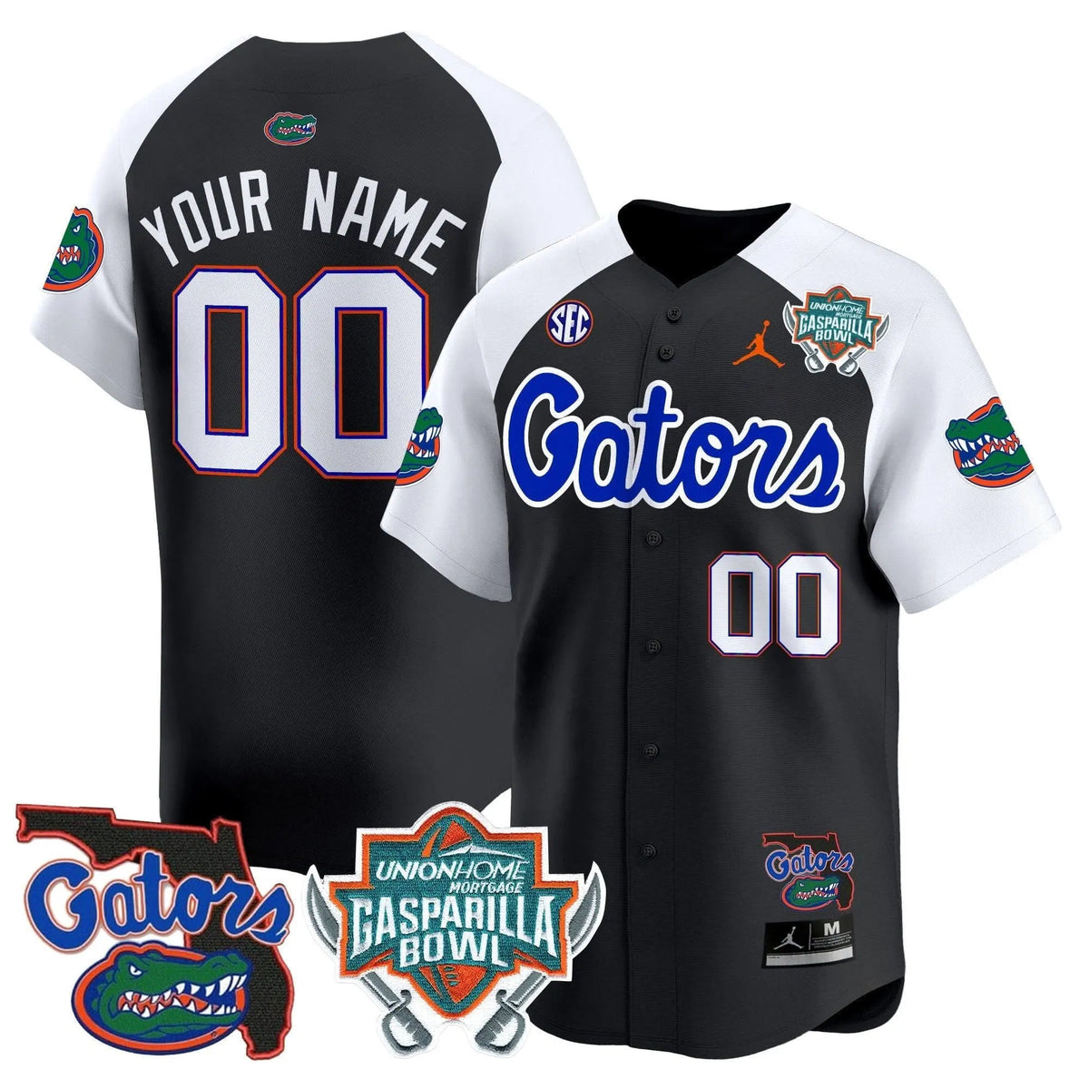 Personalized FG 2026 Gasparilla Bowl Patch Vapor Premier Limited Custom Jersey - Black Alternate Stitched