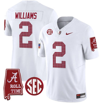 Personalized ACT Pro Combat Vapor Limited Jersey - White / Ryan Williams Stitched