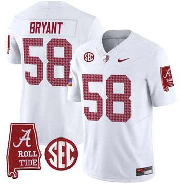 Personalized ACT Pro Combat Vapor Limited Jersey - White / Bear Bryant Stitched