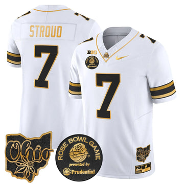 Personalized OSB Rose Bowl Gold Vapor Limited Jersey - White Gold / C J Stroud Stitched