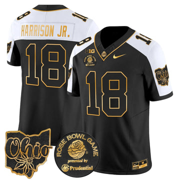 Personalized OSB Rose Bowl Gold Vapor Limited Jersey - Alternate / Marvin Harrison Jr. Stitched