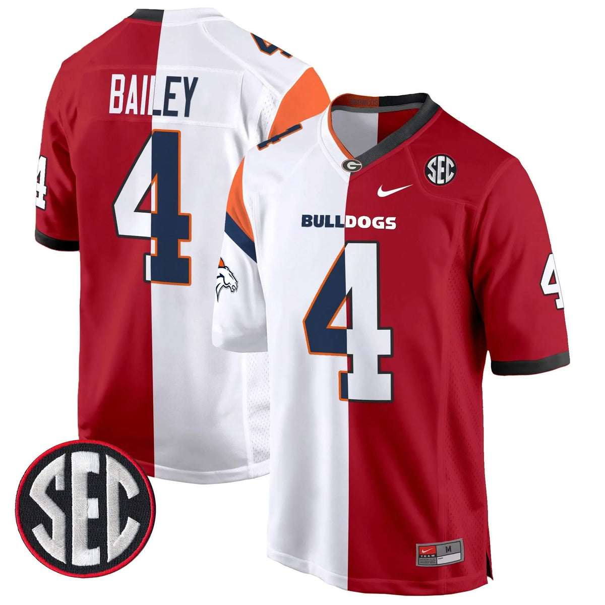 Personalized GB Split Game Jersey - Champ Bailey Stitched
