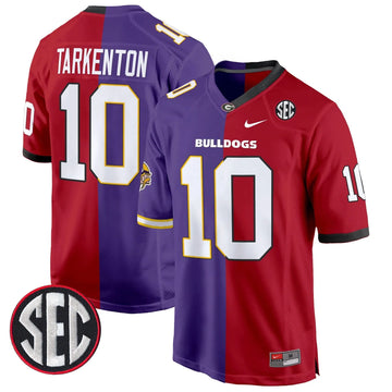 Personalized GB Split Game Jersey - Fran Tarkenton Stitched