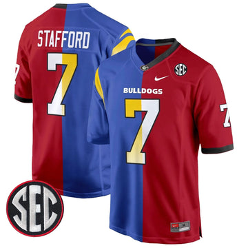 Personalized GB Split Game Jersey - Matthew Stafford Stitched