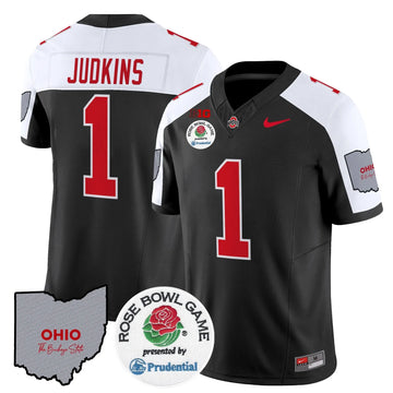 Personalized OSB Rose Bowl Vapor Limited Jersey V2 - Black Alternate / Quinshon Judkins Stitched