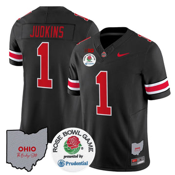 Personalized OSB Rose Bowl Vapor Limited Jersey V2 - Black / Quinshon Judkins Stitched