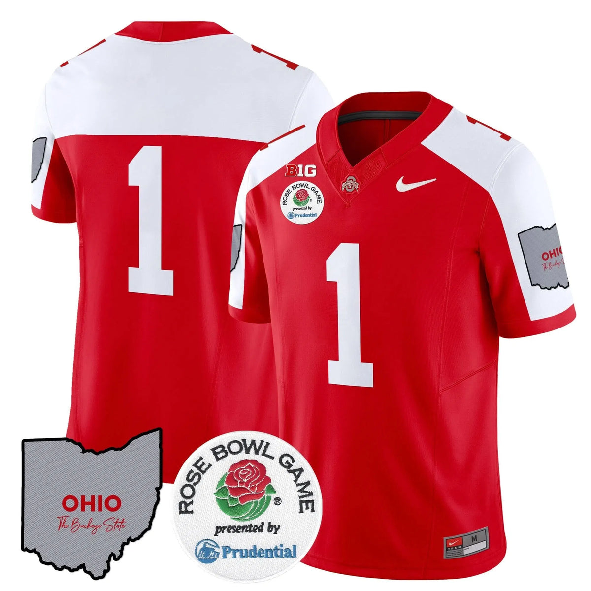 Personalized OSB Rose Bowl Vapor Limited Jersey V2 - Red Alternate / #1 Team Stitched