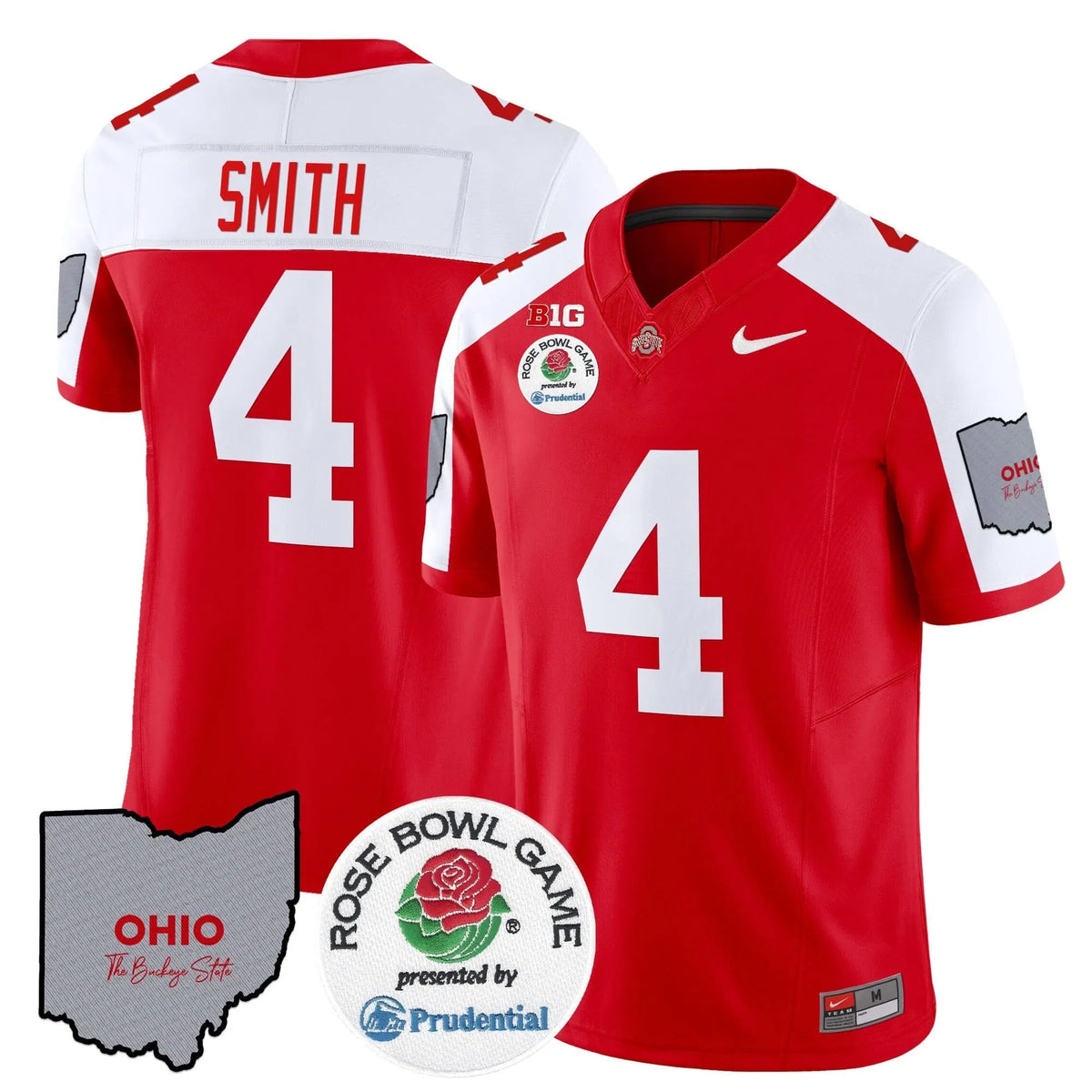 Personalized OSB Rose Bowl Vapor Limited Jersey V2 - Red Alternate / Jeremiah Smith Stitched