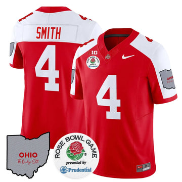 Personalized OSB Rose Bowl Vapor Limited Jersey V2 - Red Alternate / Jeremiah Smith Stitched