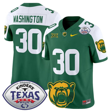 Personalized BB2026 Texas Bowl Vapor Limited Jersey - Green Alternate / Bryson Washington Stitched
