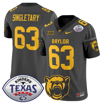 Personalized BB2026 Texas Bowl Vapor Limited Jersey - Black / Mike Singletary Stitched