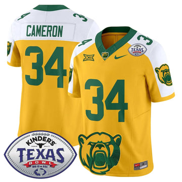 Personalized BB2026 Texas Bowl Vapor Limited Jersey - Gold Alternate / Josh Cameron Stitched