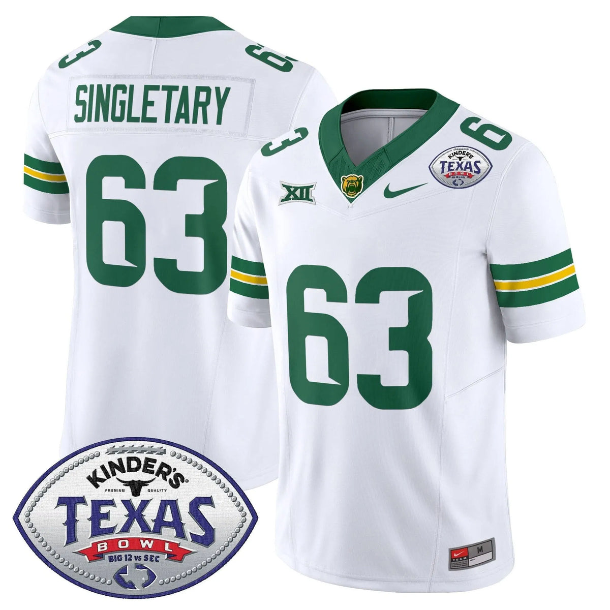 Personalized BB2026 Texas Bowl Vapor Limited Jersey - White / Mike Singletary Stitched