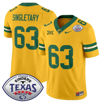 Personalized BB2026 Texas Bowl Vapor Limited Jersey - Gold / Mike Singletary Stitched