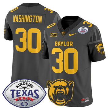 Personalized BB2026 Texas Bowl Vapor Limited Jersey - Black / Bryson Washington Stitched