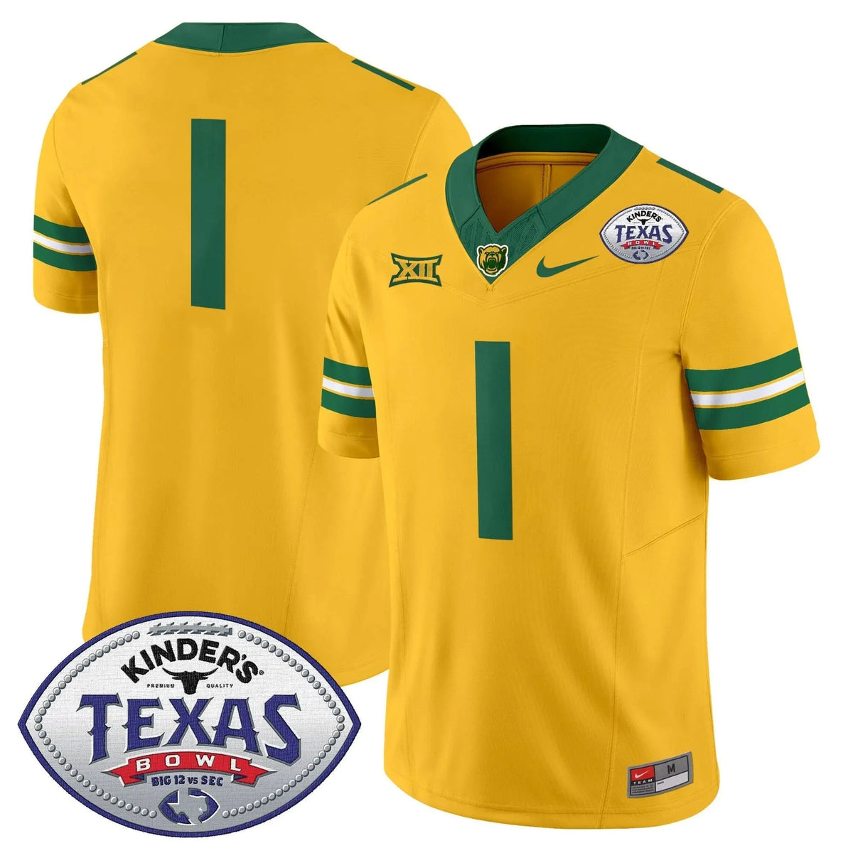 Personalized BB2026 Texas Bowl Vapor Limited Jersey - Gold / #1 Team Stitched