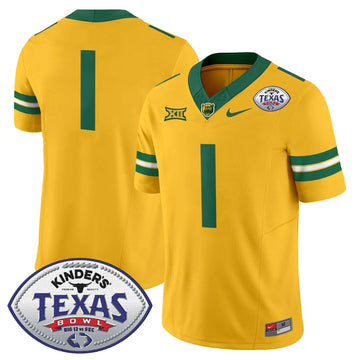 Personalized BB2026 Texas Bowl Vapor Limited Jersey - Gold / #1 Team Stitched