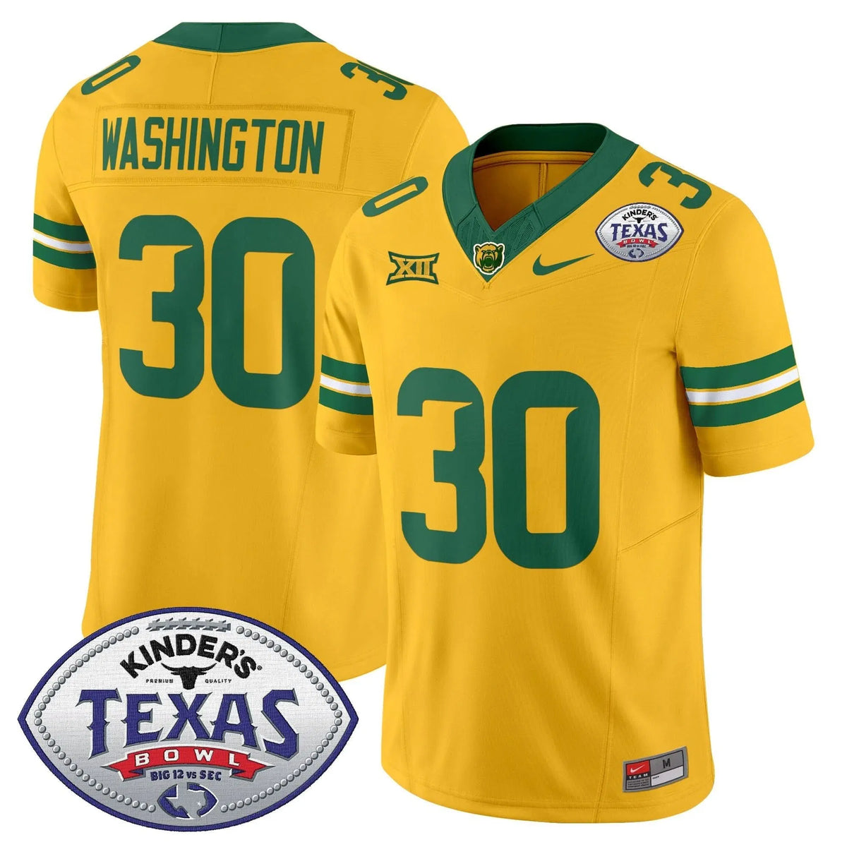 Personalized BB2026 Texas Bowl Vapor Limited Jersey - Gold / Bryson Washington Stitched