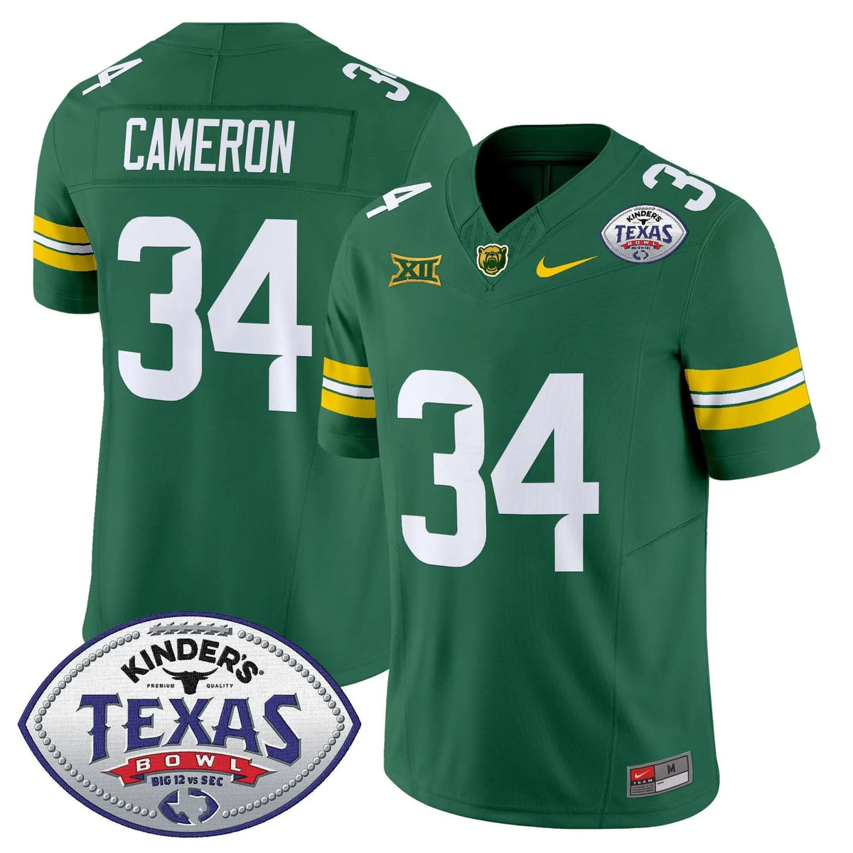 Personalized BB2026 Texas Bowl Vapor Limited Jersey - Green / Josh Cameron Stitched