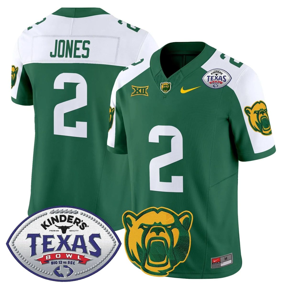 Personalized BB2026 Texas Bowl Vapor Limited Jersey - Green Alternate / Matt Jones Stitched