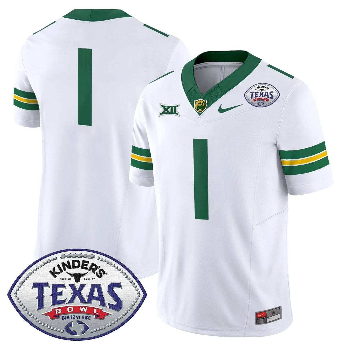 Personalized BB2026 Texas Bowl Vapor Limited Jersey - White / #1 Team Stitched